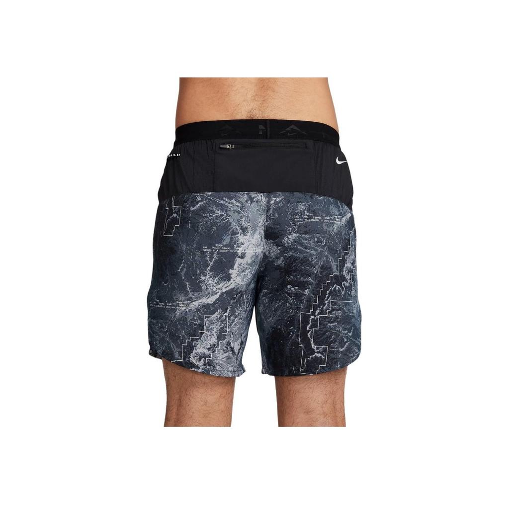 Nike Stride Printed Drawstring Lined Casual Shorts Men Bottoms Black FN3315-060