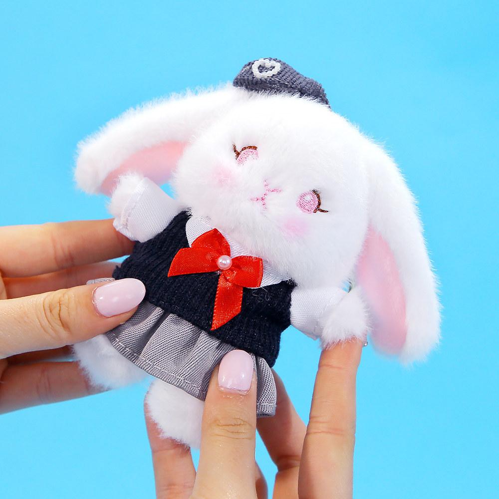 Plush Toy Study Bunny Cute Stuffed Animal For Girls Gift And Bag Charm