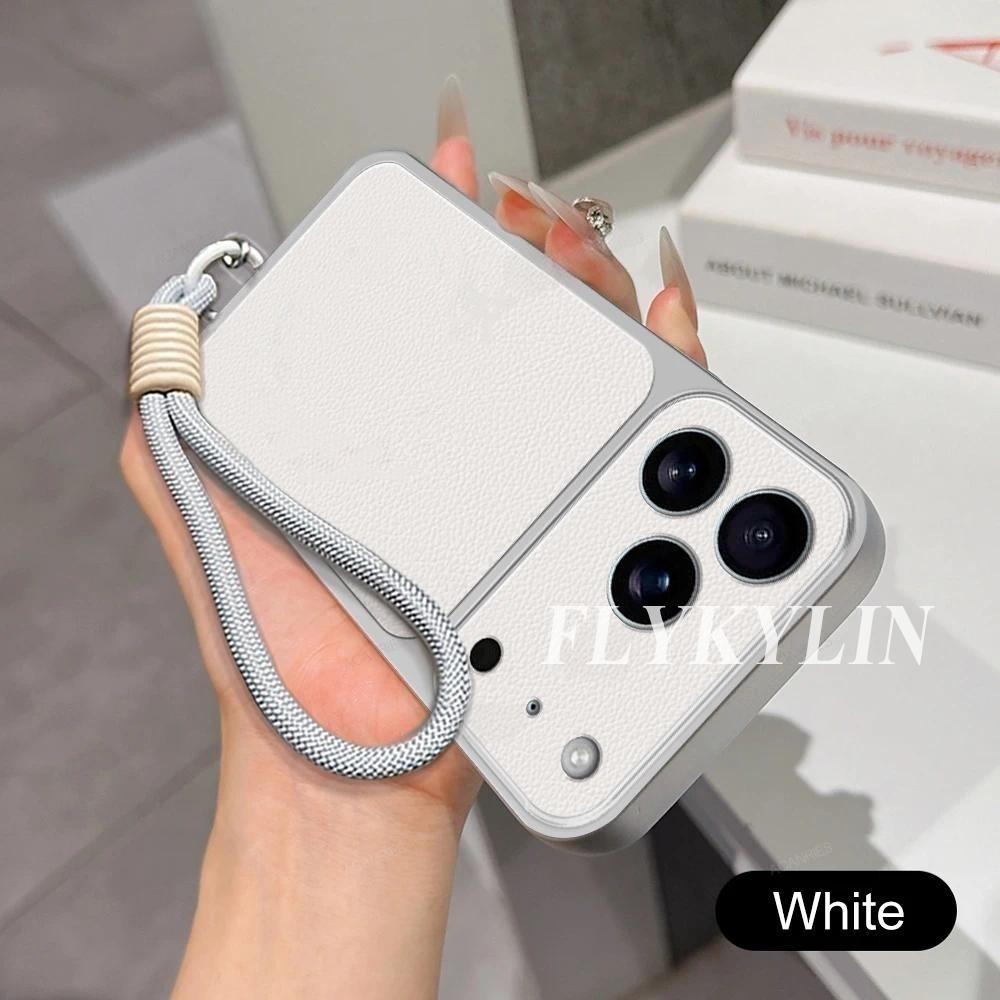 Leather Surface With Lychee Texture For Samsung A17 A27 A37 A57 A07 A16 A26 A36 A56 A06 Protective Shell With Hanging Rope