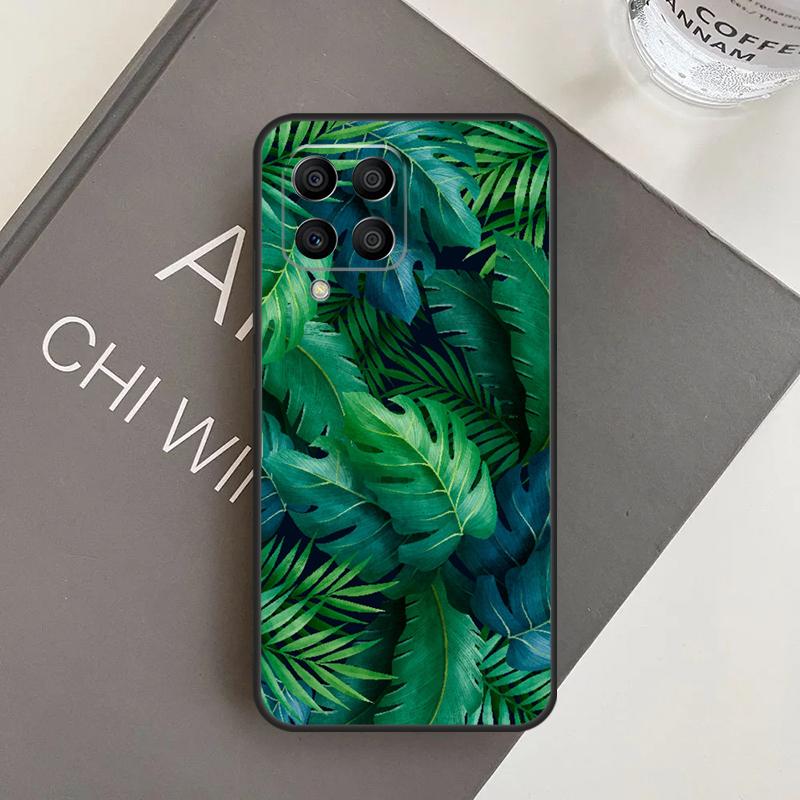 Tropical Green Plant Leaf Case For Samsung Galaxy M20 M32 M52 M56 M06 M16 M36 M54 M34 M14 M35 M55 M15 M11 M31 M13 M53