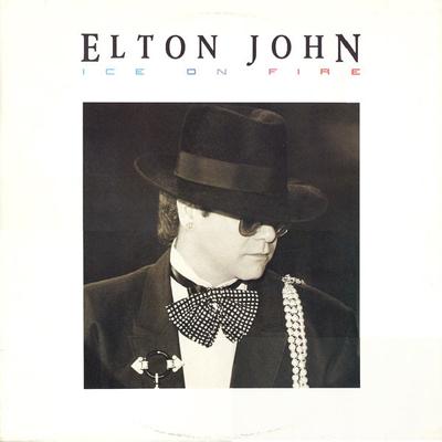 LP Record ELTON JOHN  Ice On Fire GHS24077 GEFFEN 1985 US Rock Used
