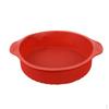 Silicone Bakeware Round Cake Tin Non Stick Red Pan Baking Tray