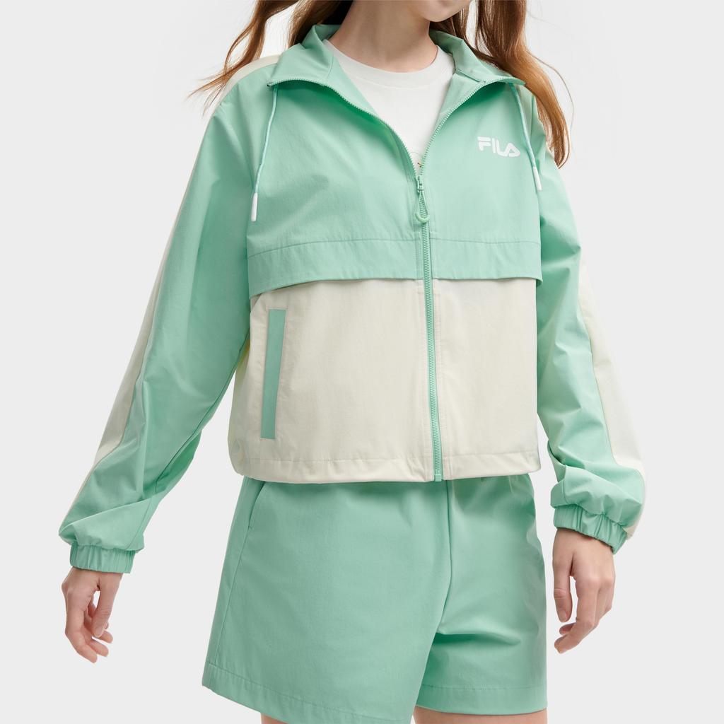 New FILA Jackets Women's Turquoise Smoke Green F11W429701FTQ