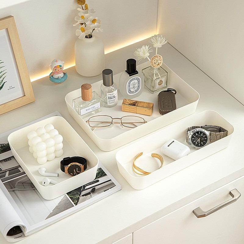 Multi-Purpose Plastic Drawer Organizer Boxes - Desktop Storage Containers for Jewelry, Makeup & Small Desk Essentials