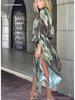 2026 Summer Plus Size Beach Chiffon Cardigan for Women - Printed, Sun Protection, Loose Fit for Vacation