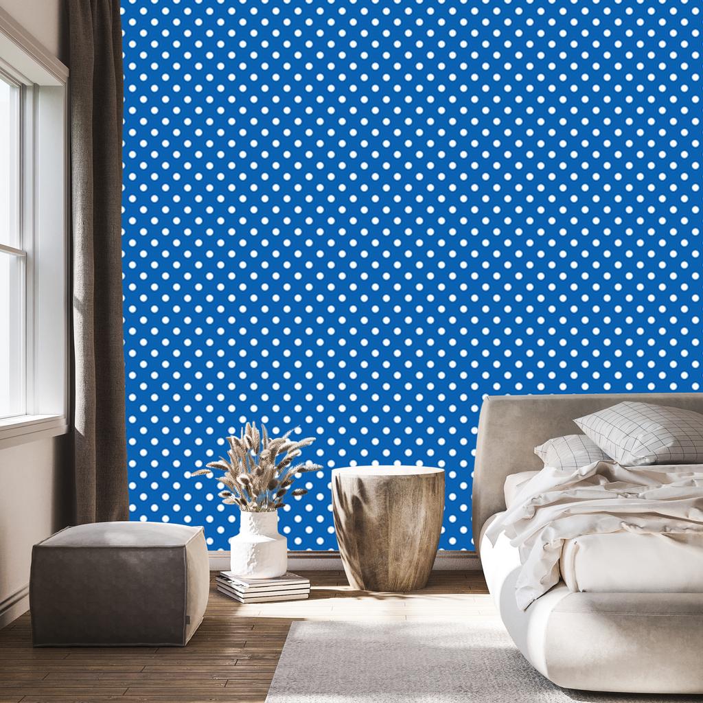 Blue and Blue Dots Wallpaper, Subtle Detail 50x1000