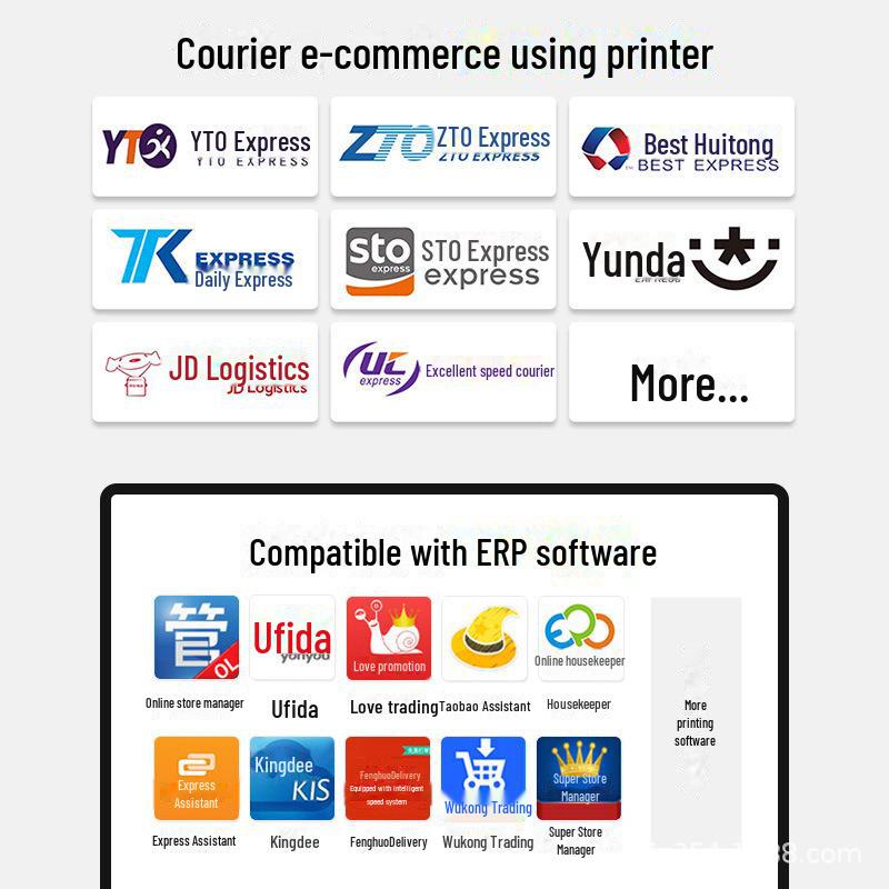 Bluetooth Thermodrucker für HD Cross-Border E-Commerce - Selbstklebend und Barcode-fähig.