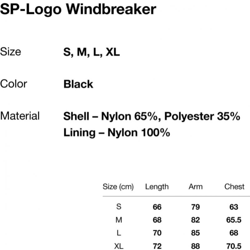Thisisneverthat Sp Logo Windbreaker Black