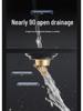 Gunmetal Gray 304 Stainless Steel Odor-Resistant Floor Drain with Copper Core for Shower & Washing Machine.