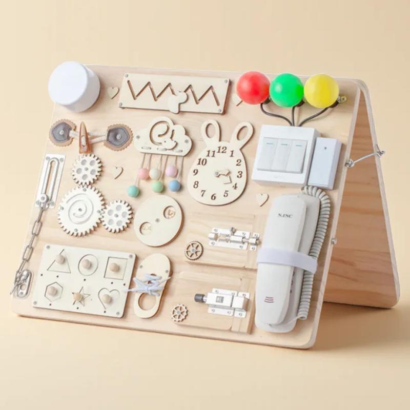 Children Busy Board Toys Diy Accessories Montessori Education Games Kids Cognitive Activity Board Components Sensory Toys