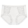 Women's Summer Ice Silk Mid-Waist Lace Panties - Breathable, Seamless, Comfortable with Antibacterial Cotton Crotch