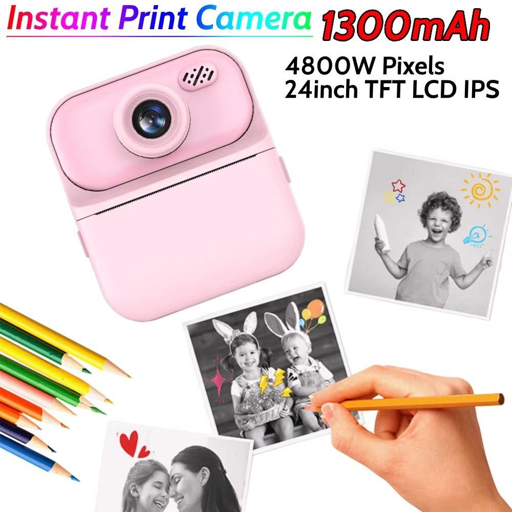 with Print Paper Children Digital Camera Dual Lens Photo Thermal Printer Thermal Print Camera  Boys