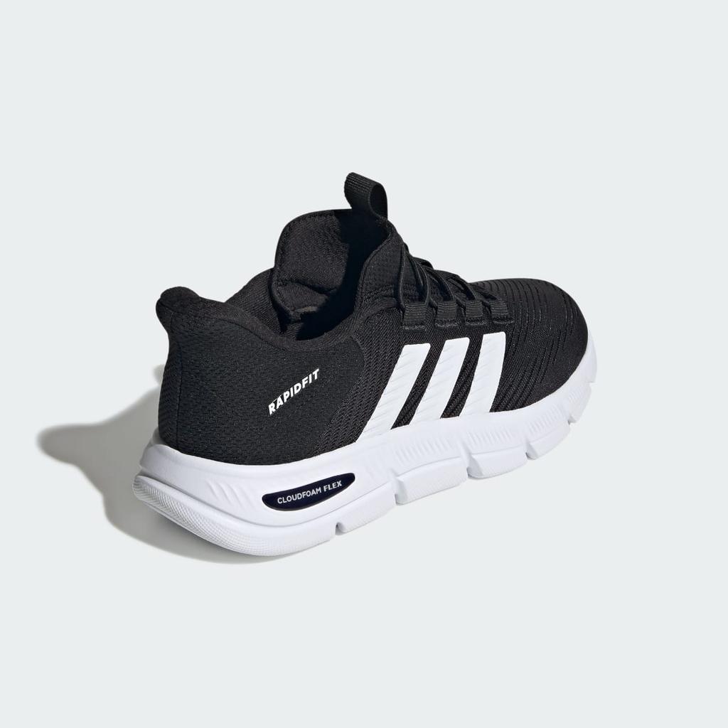 adidas CLOUDFOAM FLEX RAPIDFIT HP7002 Women's Sportswear Sneakers Core Black / Cloud White / Silver Metallic