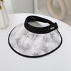 Empty Top Casual Sunscreen Hat Women'S Summer Uv Protection Big Brim Sun Hat Adjustable Outdoor Sun Hat