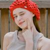 Slowslowly No.231 / Fruits Crochet Beret _ Red