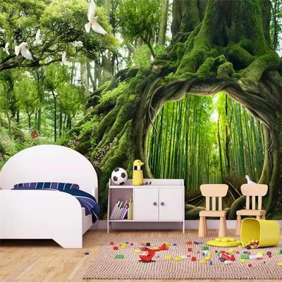 Wallpaper 3d Mural Magic Forest Cafe Children's Room Background Wall Papers Home Decor Wallpaper