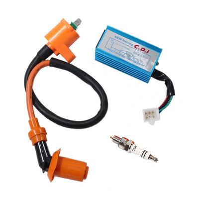 High Performance Racing Ignition Coil + Spark Plug + AC CDI For GY6 50cc 125cc 150cc