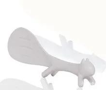 

3 Colors New Cartoon Squirrel Spoon Non Stick Rice Paddle Ladle Lovely Meal Spoon Cooking Tools Kitchen Accessories Wood Spoon білий