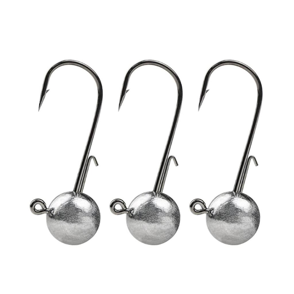 Olerud Fishing Tackle Główka Jigowa z Hakiem Held qb500134a09n0 Antypoślizgowa "Jig D" Opakowanie 25 sztuk (17g)