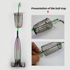 1PC Luminous Leatherjacket Fish Hook With Bait Cage Anti-Hanging Bottom Upside-Down Umbrella-Shaped Fishhook Fishing Gear