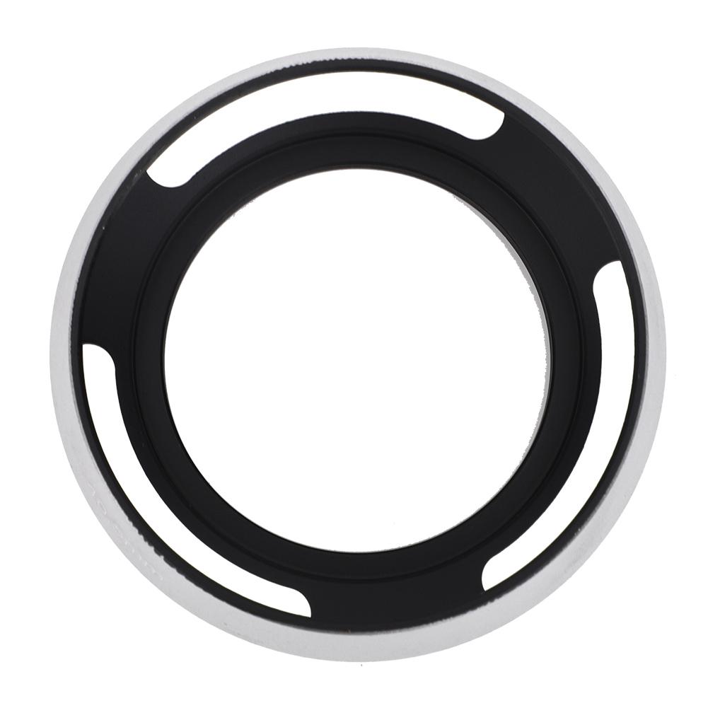 2Pcs Aluminium Alloy Hollow Out Lens Hood 40.5 Mm for Leica Camera Silver