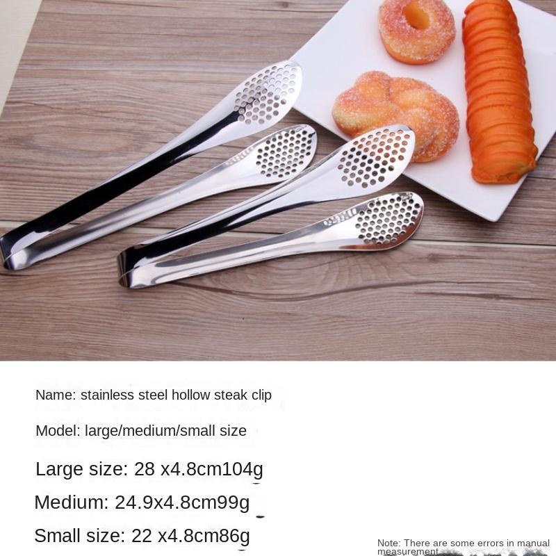 HANYANG Hohler, verdickter Edelstahl-Lebensmittelclip, Grillclip, gebratenes Steak, multifunktionaler Brotclip