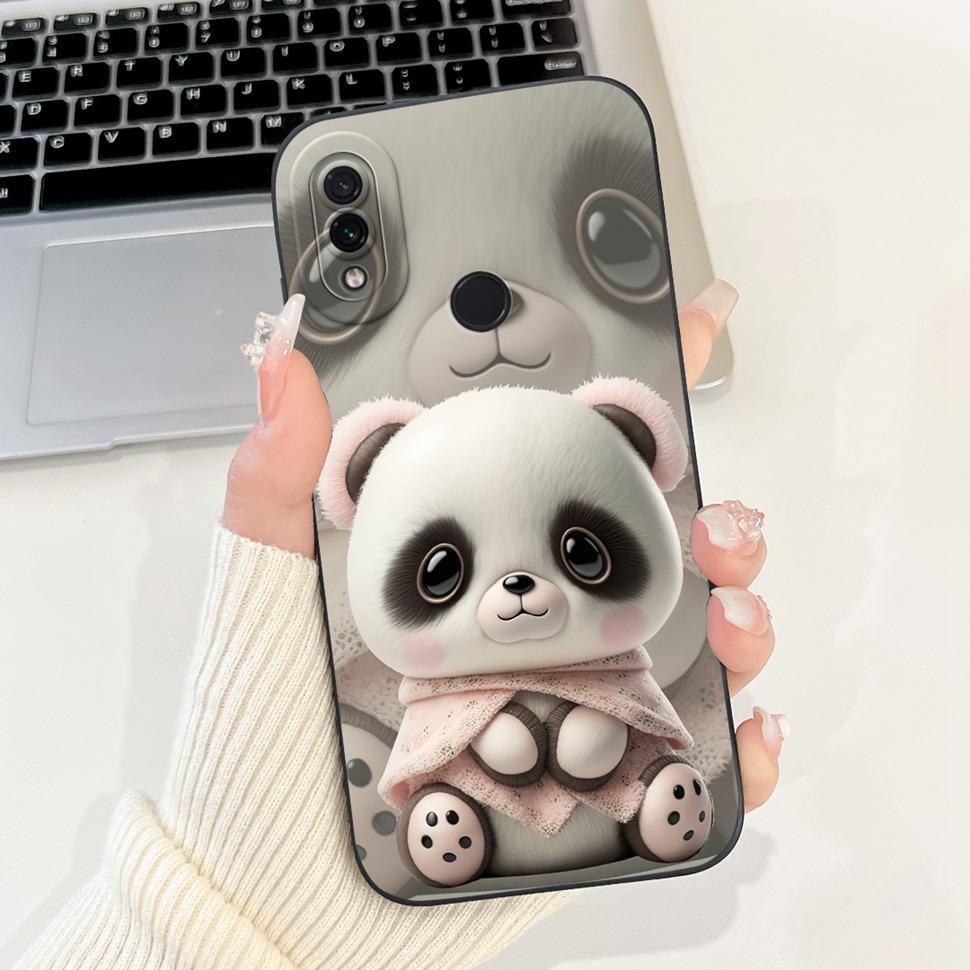 For Xiaomi Redmi Note 7 Case Cute Panda Cartoon Painted Cover Soft Silicone Phone Case For Redmi Note 7 Note7 Back Covers Bumper
