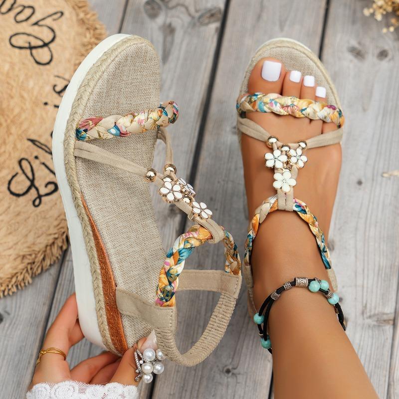 Large Size Slope Heel Sandals Women Summer New Casual Beach Sandals Women