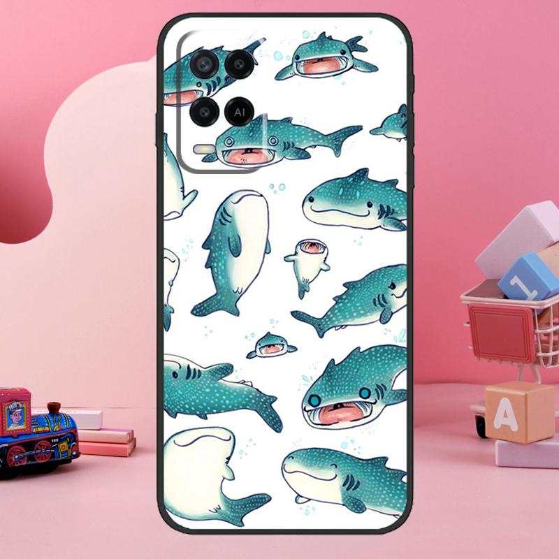whale sharks Case For Oppo A78 A38 A18 A98 A58 A60 A80 A40 A96 A76 A16 A94 A74 A54 A15 A17 A57 A77 A5 Pro