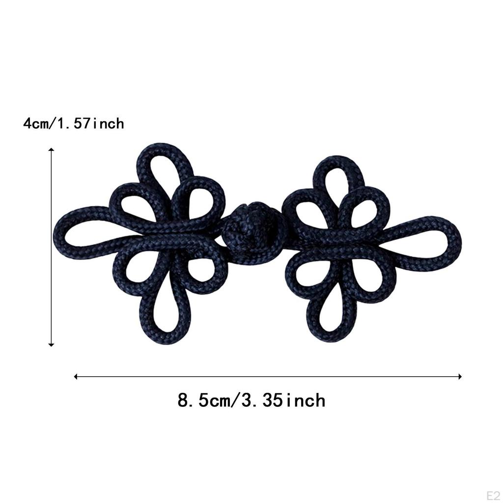 10Pcs Chinese Knots Frog Buttons Closure Vintage Design Accessories Sewing Fasteners DIY for Sweater