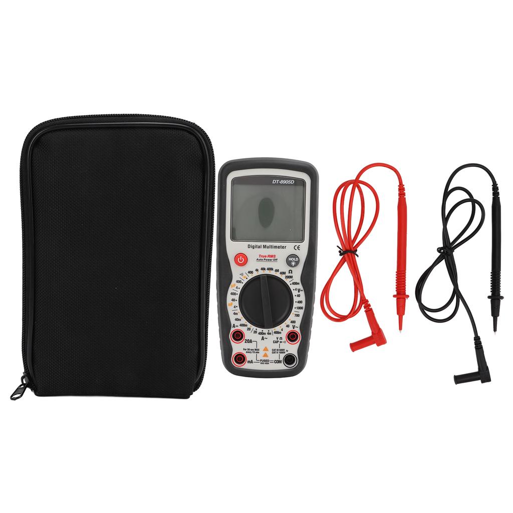 DT‑8905D LCD Digital Multimeter High Accuracy Portable Voltage Current Tester Detector Resistance Capacitance Meter
