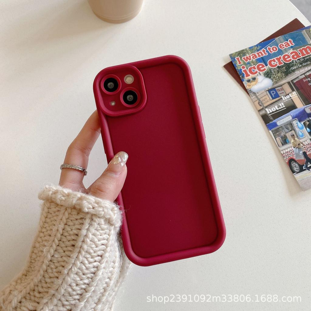 Para IPhone 17 Cor Sólida Escada Olho do Céu Capa de Telefone IP16 para Apple 15 Capa de Telefone Areia Diamantada