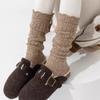 6pcs Cozy Hollow Knitted Socks for Women Soft Warm Home Long Tube Socks 2025 Autumn Autumn and Winter Stockings Boots Socks