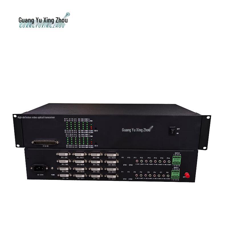 

GY-DVI80S 8-Channel DVI & Audio Optical Extender (FC Single Fiber)