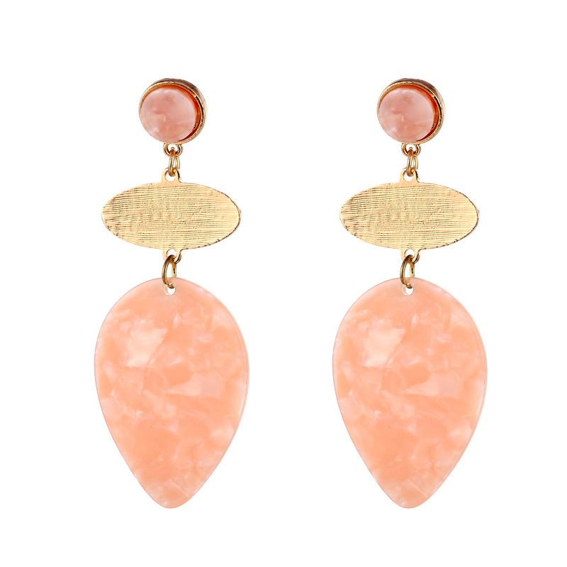 

Geometric Acrylic Unique Earrings Mixed Colors Trendy And Stylish Women For рожевий