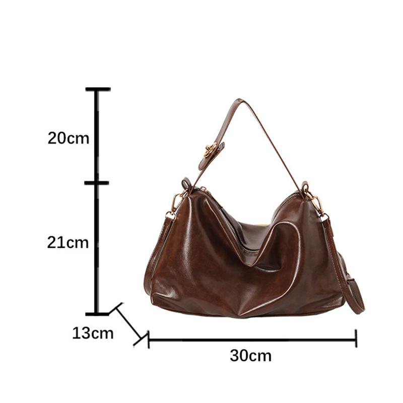 Trendy Design Crossbody Handbag Elegant Leather Classic Hobo Messenger Bag For Women Fashion Large Capacity Shoulder Totes