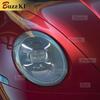 For Porsche 911 992    2 Pcs Car Headlight Protective Film Smoked Black Tint Wrap Transparent TPU Repair Sticker