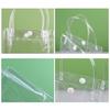 Clear PVC Gift Bag with Handle Reusabled Transparnt Gift Wrap/Shopping Bag