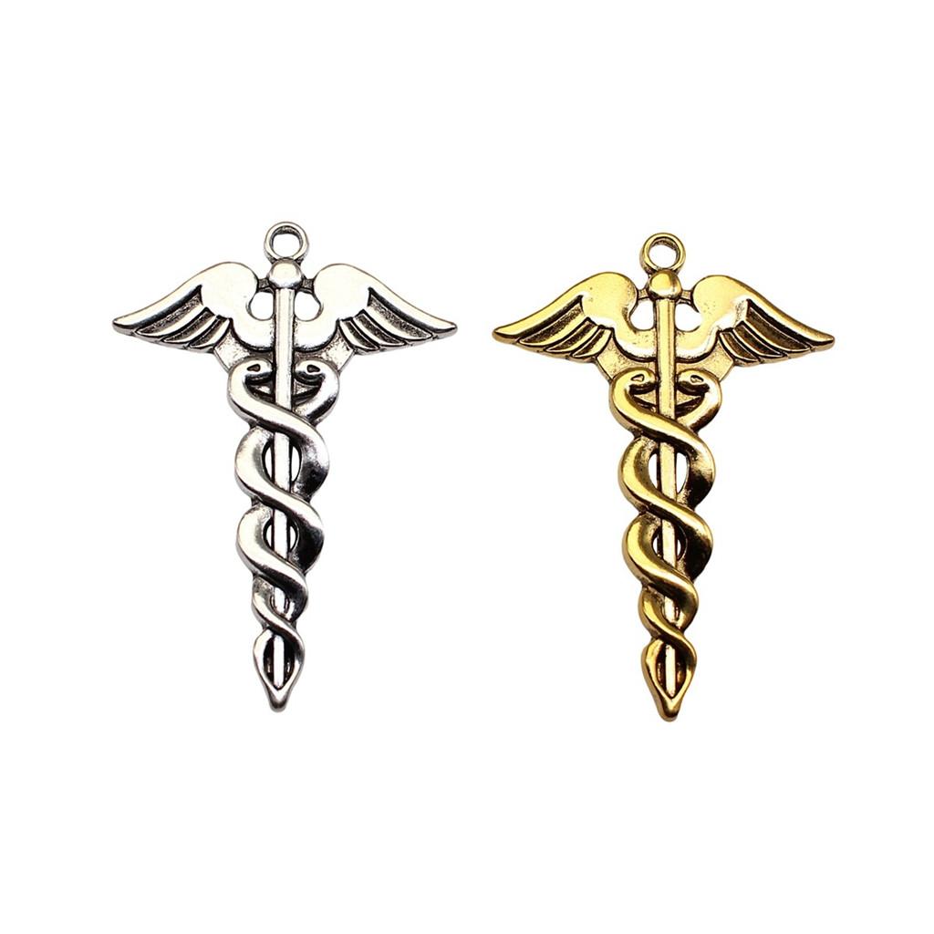 Cobra Snake Charms Antique Bronze Silver Pendants For DIY Bracelet Necklace Jewelry