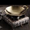 Pot cub Golden Double Ear Bar Cauldron Commercial round Bottom Small Hot Pot Creative Thickened Stainless Steel Dry