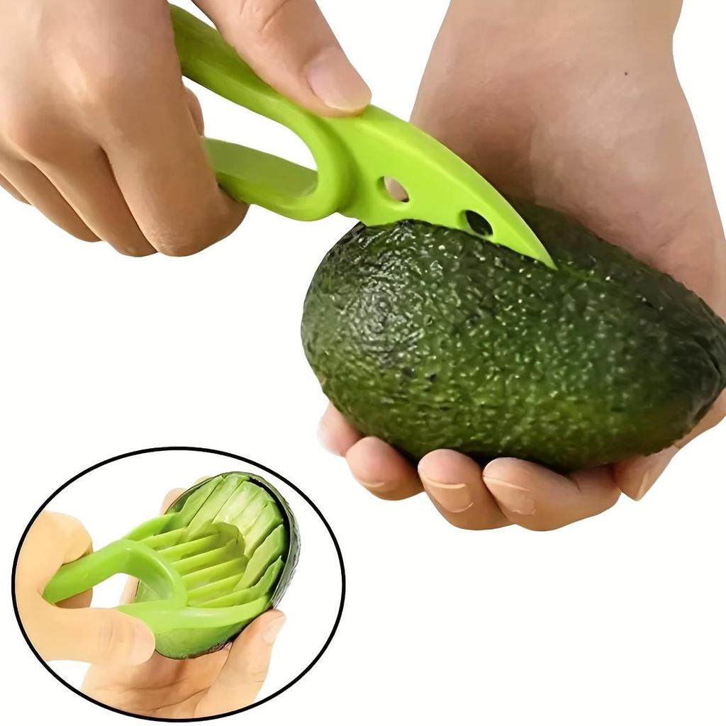 1pc Avocado Pit Remover & Slicer - 2-in-1 Heavy-Duty Cutter with Straight Blade, Polypropylene Fruit Splitter for Hass Avocados
