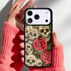 Skull With Roses Phone Case for iPhone 17 Air 16e 15 14 13 Pro Max Back Cover for 12 11 Pro Coque