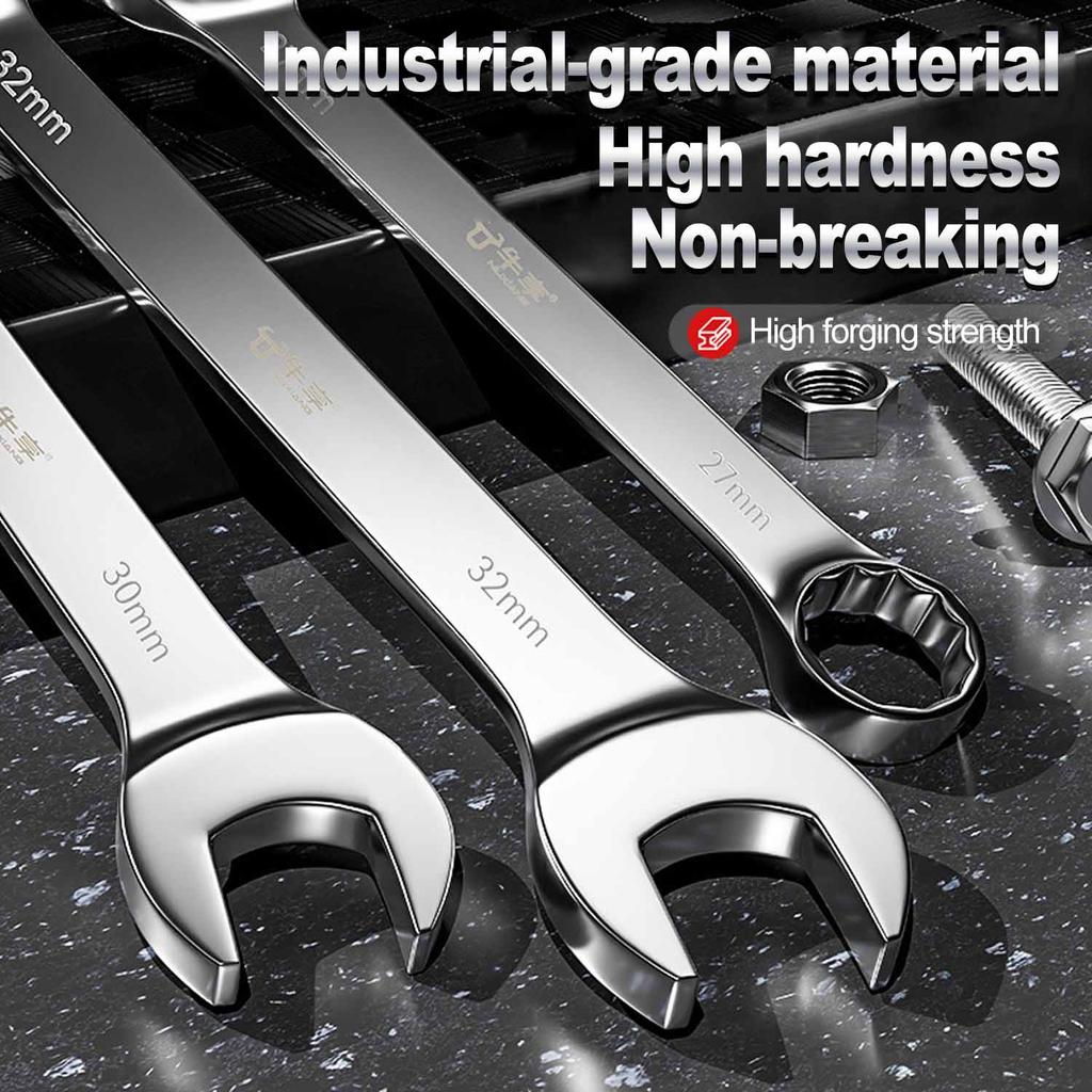 6-14mm Wrench Ratchet Wrench Torque Universal Wrench Automotive Maintenance Tools Fixed Spanners Ratchet Wrench Hand Tool