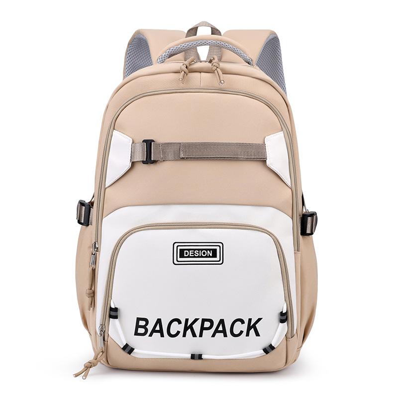 Schoolbag New Simple Trend Women's Backpack Versatile Durable Large Capacity Schoolbag Junior High School Student Travel Backpack