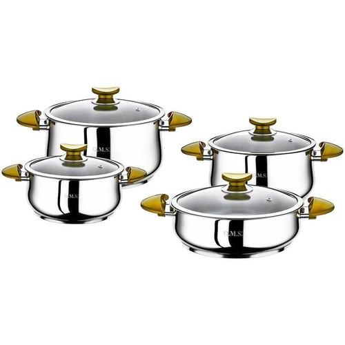 

Schafer Oms 1036 Yummy Набор стальной посуды из 8 предметов, золотистый