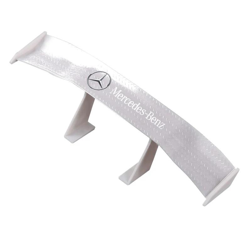 Car Rear Spoiler Mini Wings Small Model Decoration Winglet Stickers For Mercedes Benz W204 W212 W176 GLC CLA GLA E C G M R S