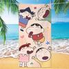 Extra Large Kids Quick Dry Bath Towel Cartoon Character Digital Print Double Sided Flannel Microfiber Beach Towel