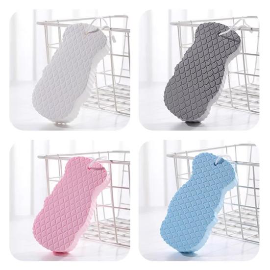 Reusable Bath Scrubber Gentle Skin Scrubber with Lanyard Efficient Exfoliation Dead Skin Remover Universal Skin Type Bath Accessory