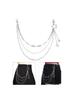 A52E Fashion Forward Layered Star Pants Chain Sturdy Alloy Construction Secure Locking Clasp For Active Lifestyles
