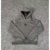 American Style Mertra Hoodie Embroidered Patch Loose Fit Fleece Lined Long Sleeve Couples Winter